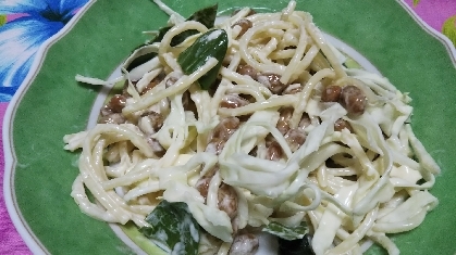 納豆マヨのサラダ麺