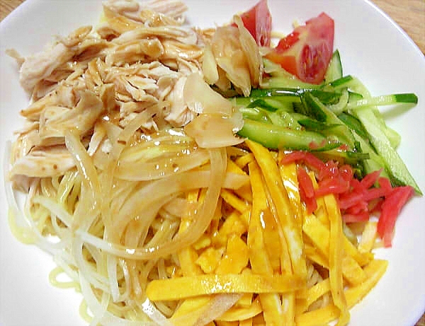 鶏ささみの定番冷やし中華 レシピ 作り方 By デラみーやん 楽天レシピ 鶏ささみの定番冷やし中華 レシピ 作り方 By デラみーやん 楽天レシピ