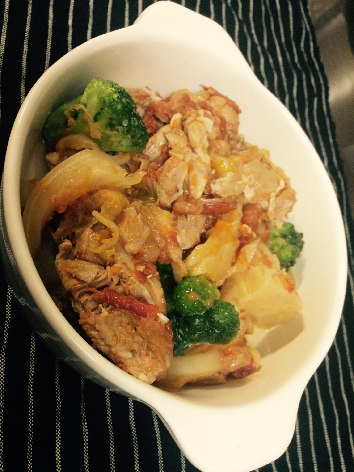 炊飯器で とりもも肉とキャベツのトマト煮込み レシピ 作り方 By 鍋0124 楽天レシピ