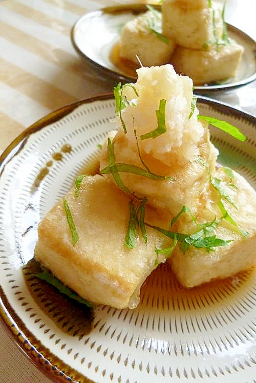 夏の揚げ出し豆腐 レシピ 作り方 By Ta16 楽天レシピ