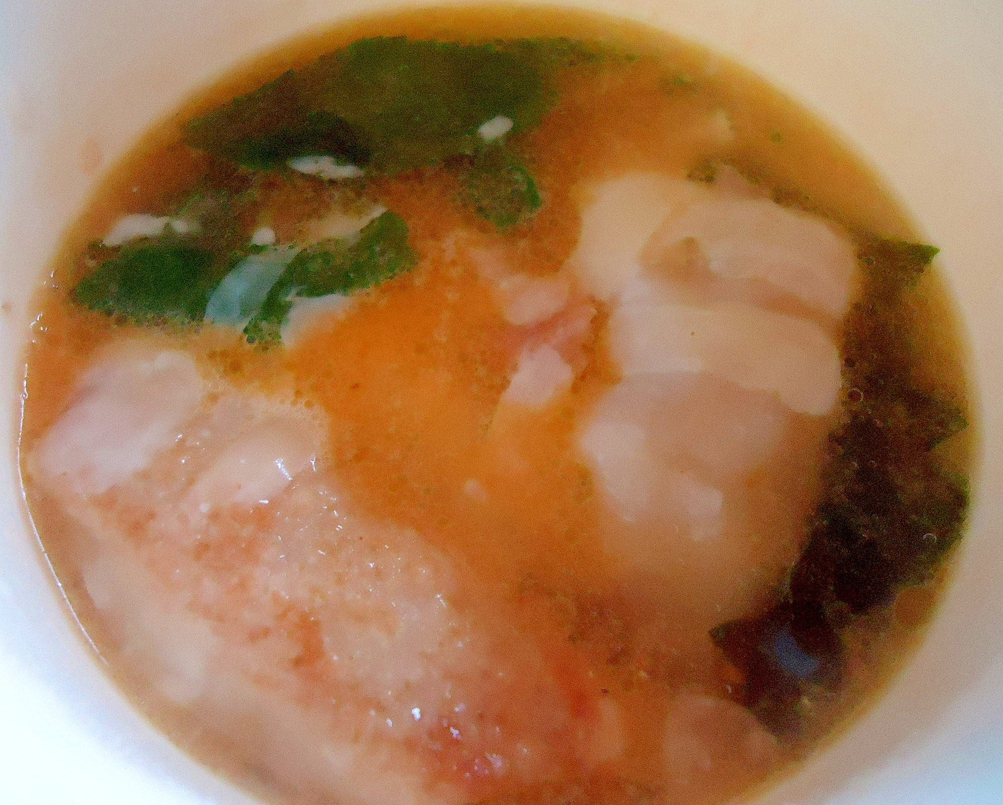 餃子と焼肉の食べるスープ