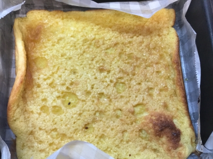 簡単★オーブントースターでアーモンドプードルケーキ