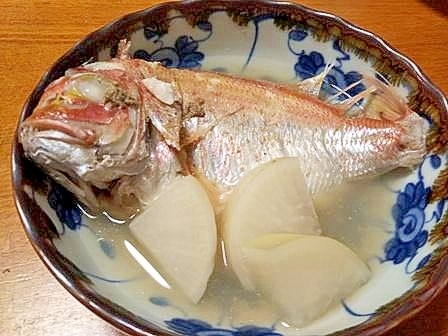 レンコ鯛と 大根の ほっこり煮付け レシピ 作り方 By ほこ9574 楽天レシピ