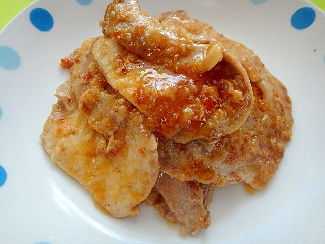 豚のスイートチリ生姜焼き