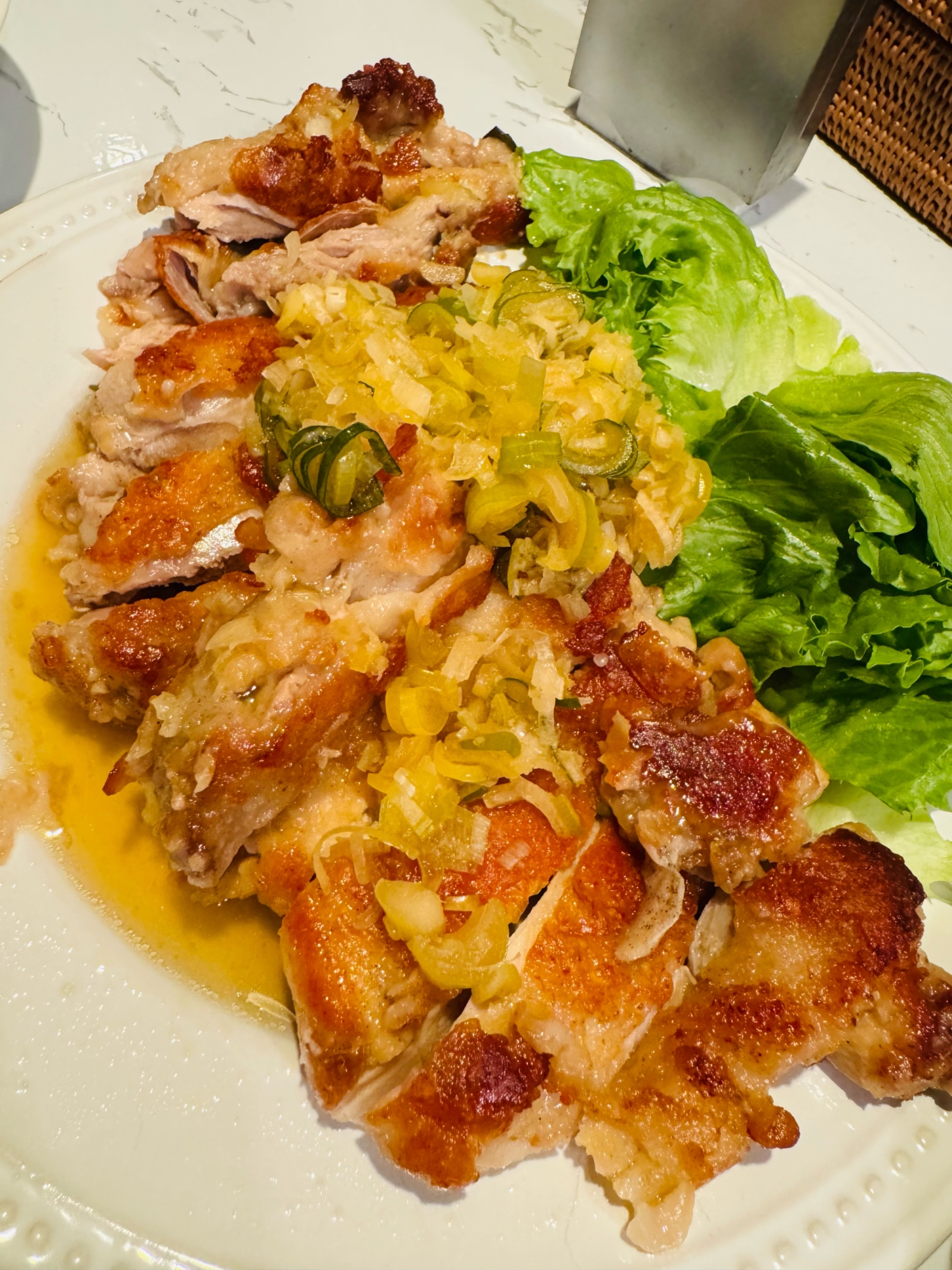 揚げない!香味ダレ油淋鶏