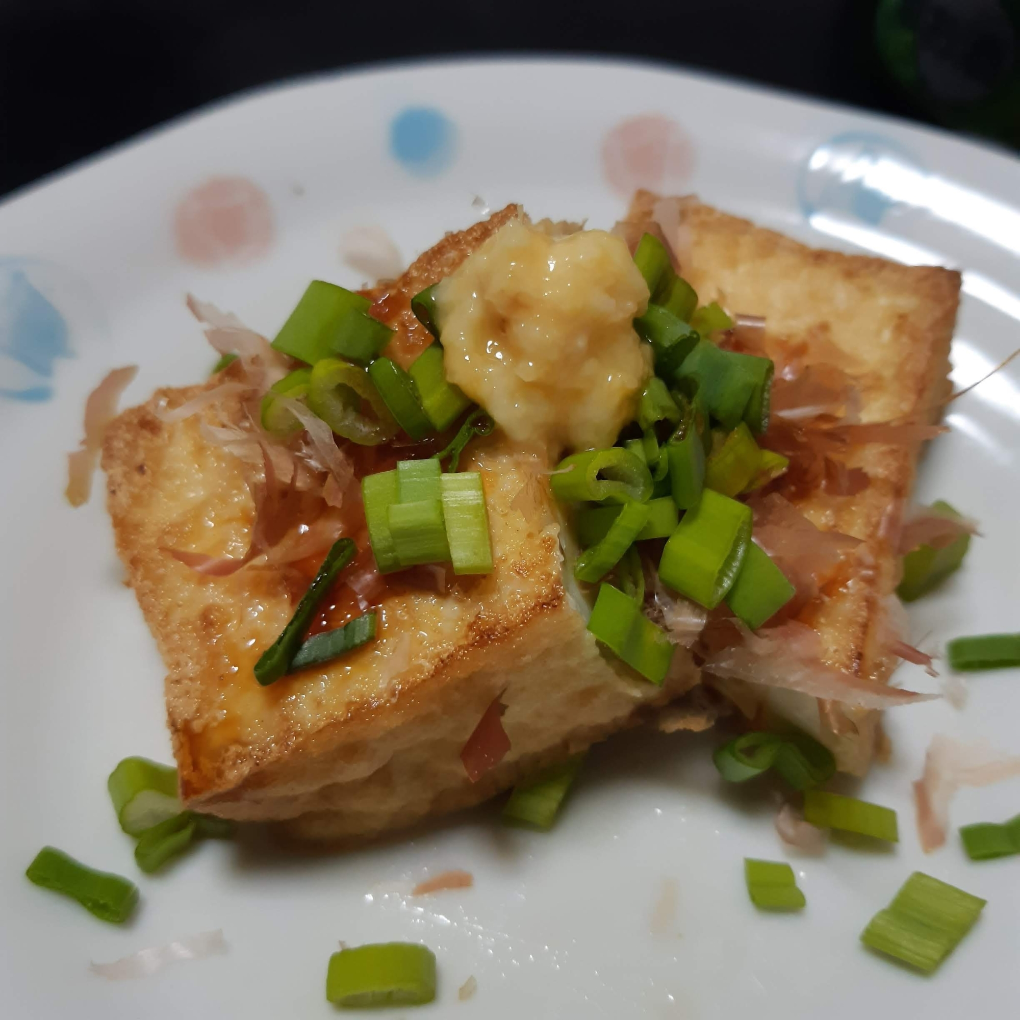 フライパンでもカリッと焼ける☆焼き厚揚げ♪