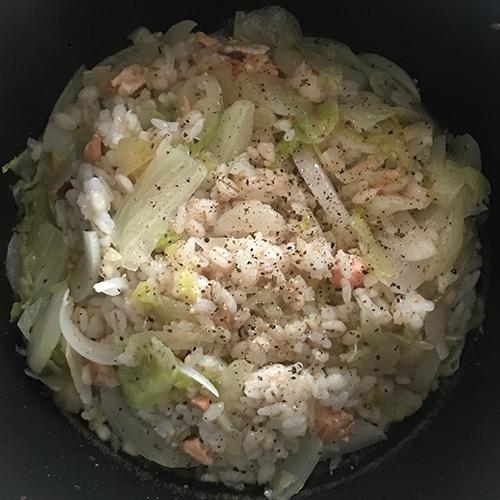 鮭レタスチャーハン