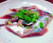 秋刀魚の刺身☆酢で食べて