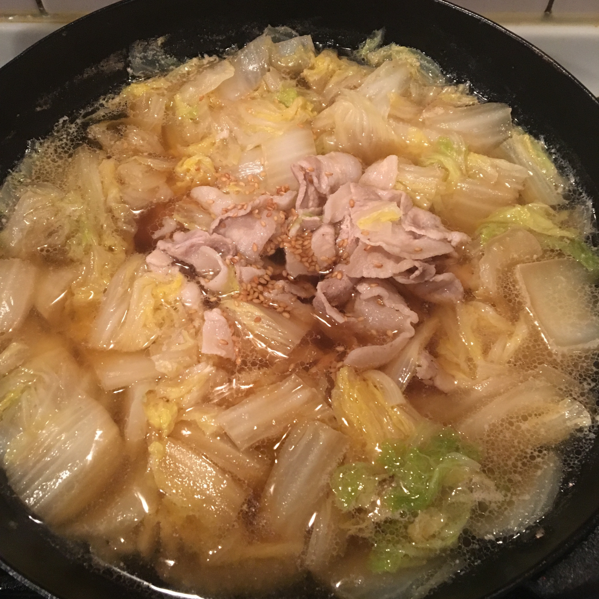 白菜と豚肉のうま煮