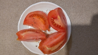トマトだけ♡簡単♡バルサミコ酢とトマトのサラダ