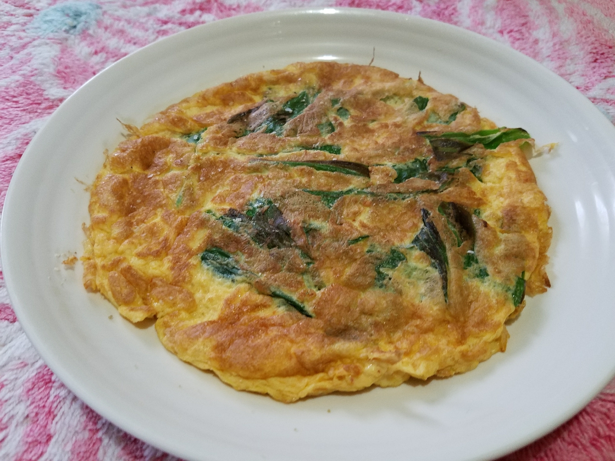 行者にんにくのスパニッシュオムレツ中華風味