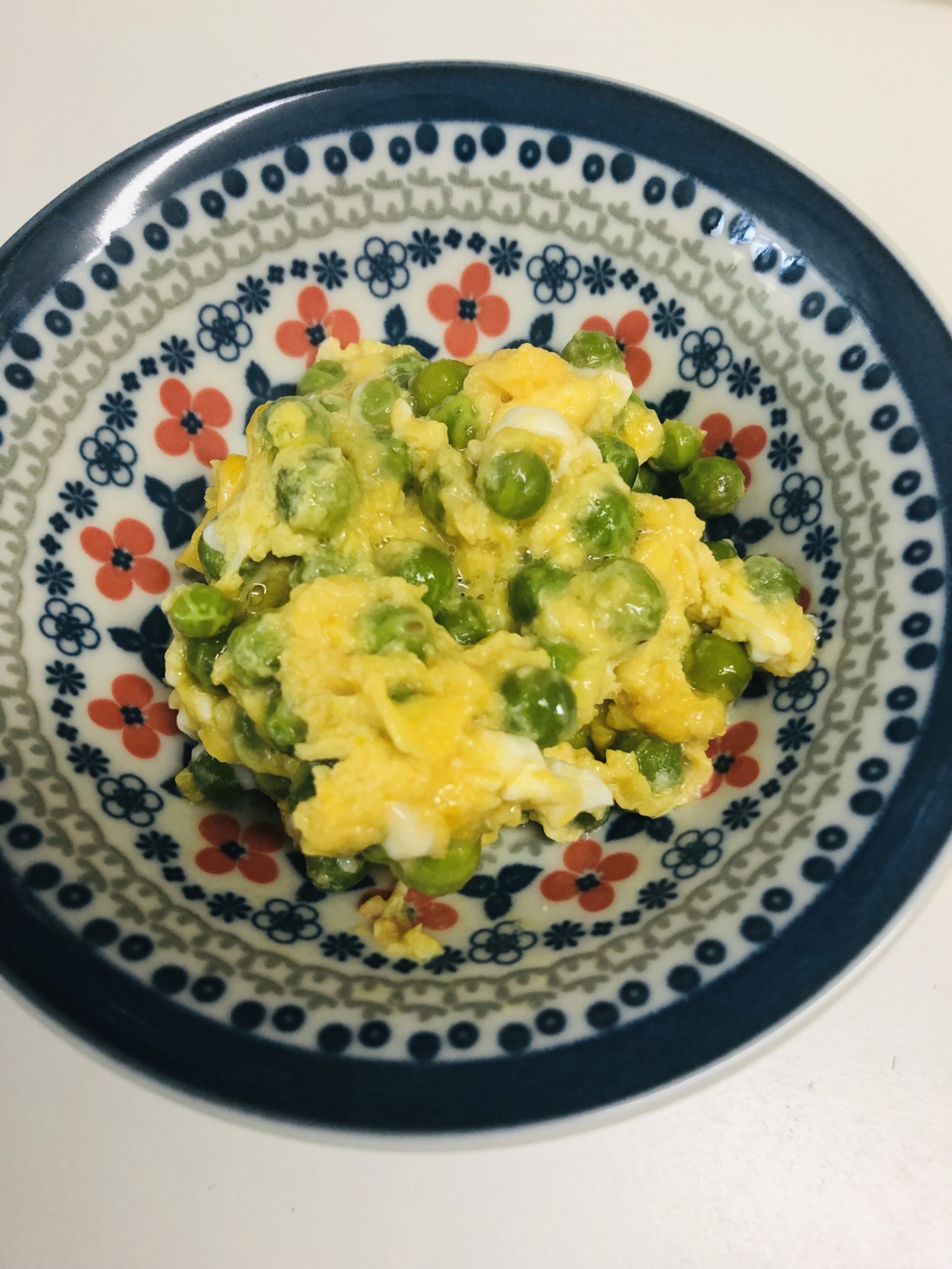 ☆旬のうすいえんどう豆のたまごとじ☆