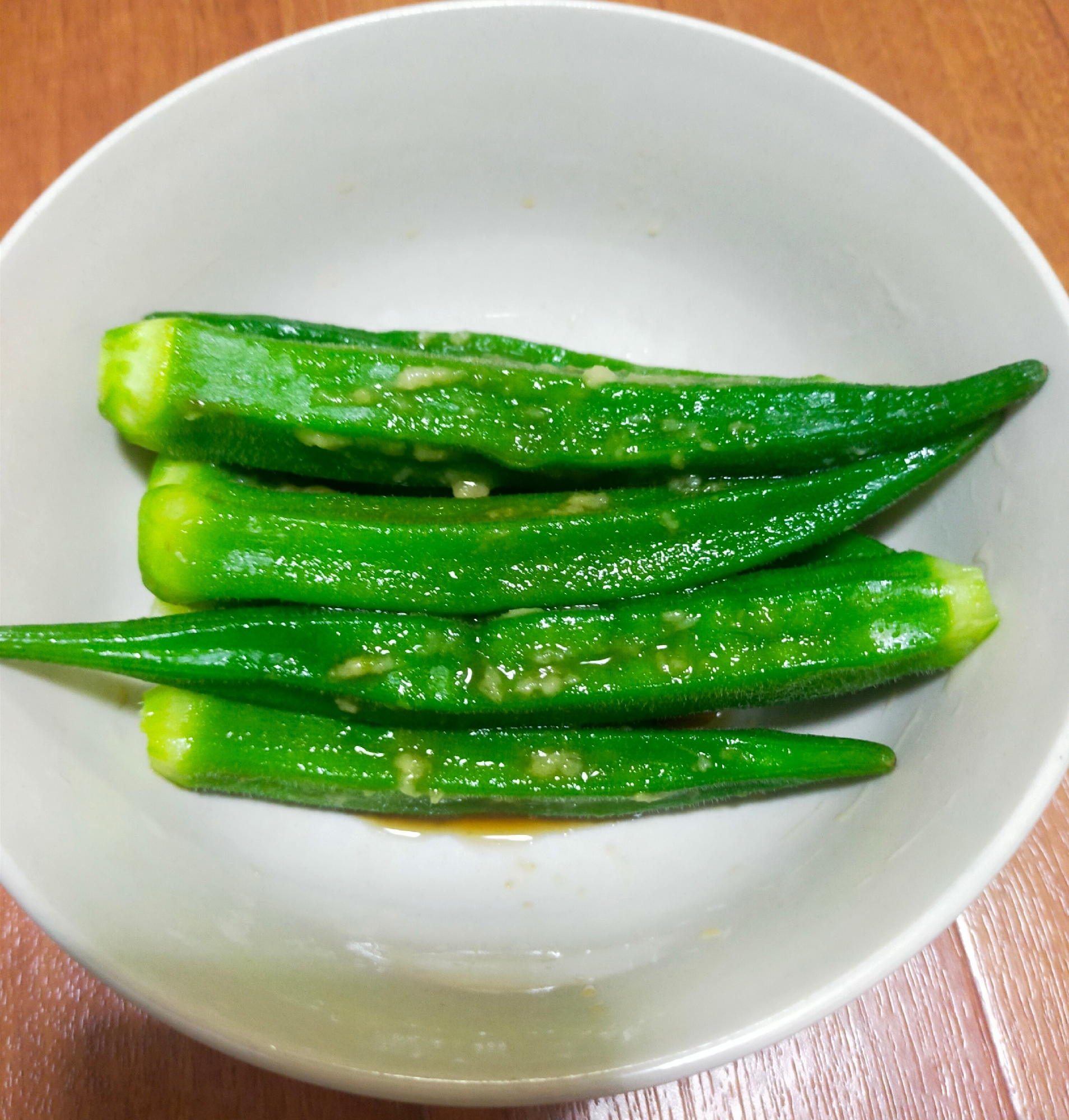 オクラの生姜ポン酢