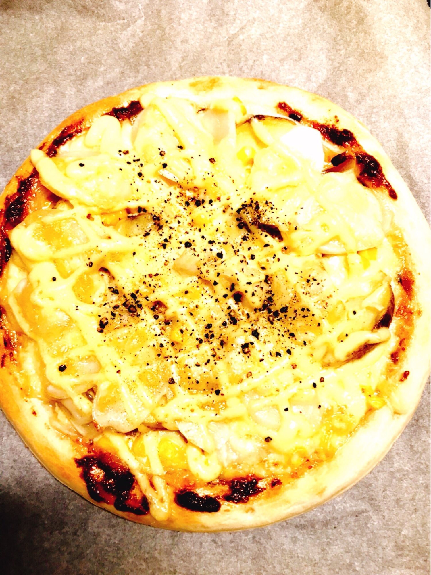 ピザーラ風 もち明太子ピザ 198円 レシピ 作り方 By 業スー太朗 楽天レシピ