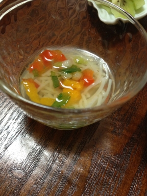 離乳食 ミニ彩り冷しそうめん レシピ 作り方 By Mht Isz 楽天レシピ