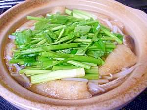 旬のせりをつかって せり鍋 レシピ 作り方 By まきまきのディナー 楽天レシピ