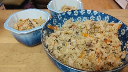 初つくれぽ＆お惣菜でなく卯の花を初めて手作りしました！彩りよく案外簡単だったのでまたリピします(*'▽'*)こどももパクパクでしたー♬