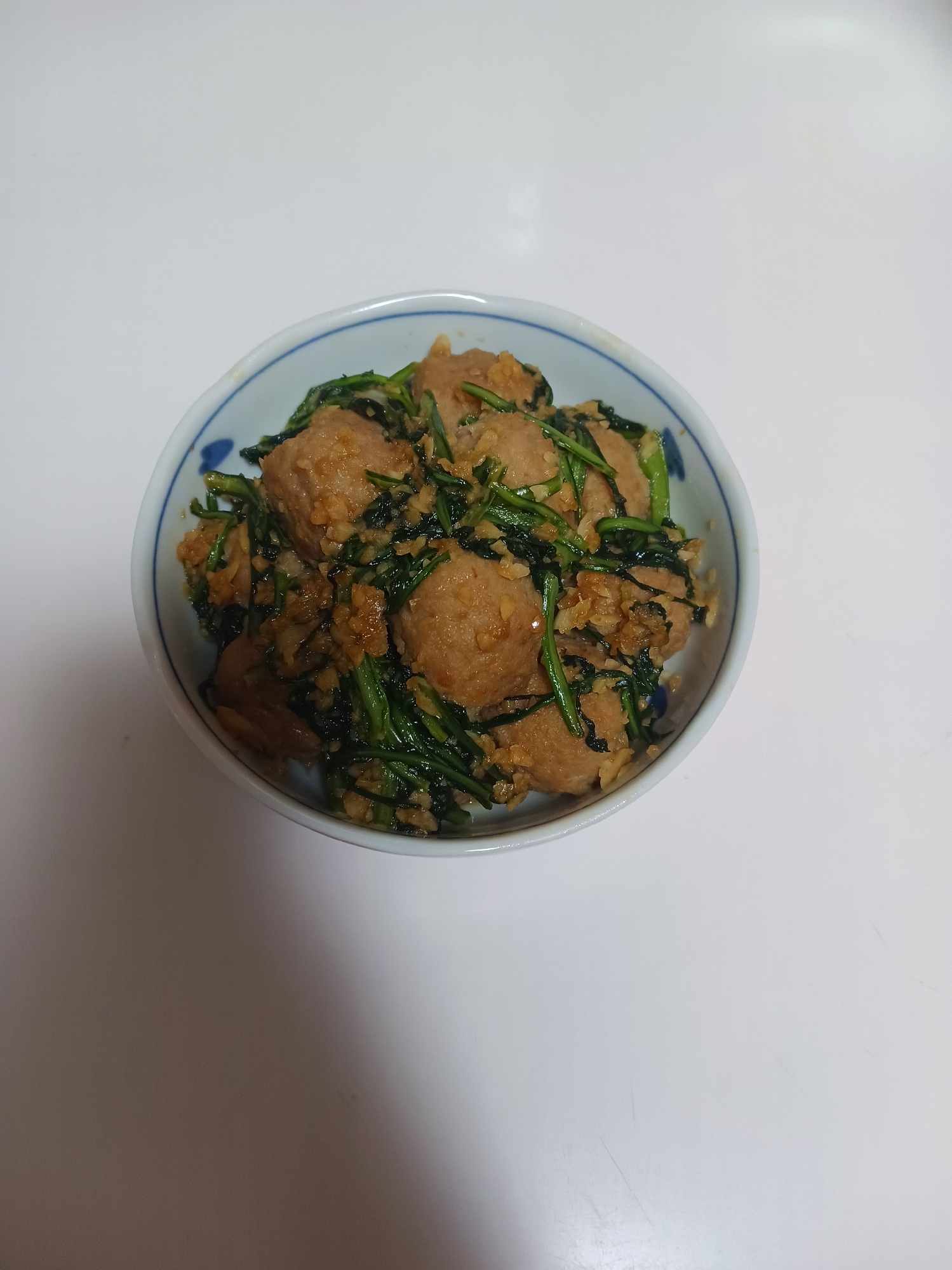 ニンニク増し増し!肉団子の炒め物