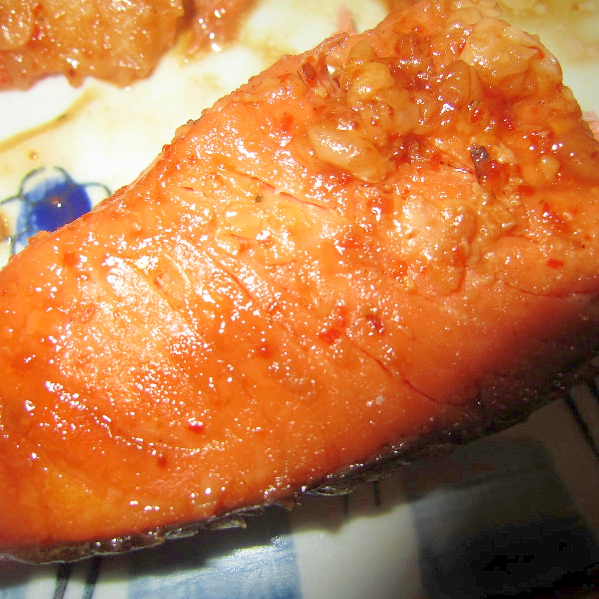 鮭味醂豆板醤塩麹焼き