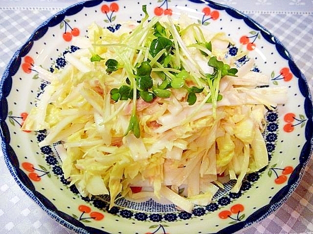 白菜のツナマヨポン酢サラダ