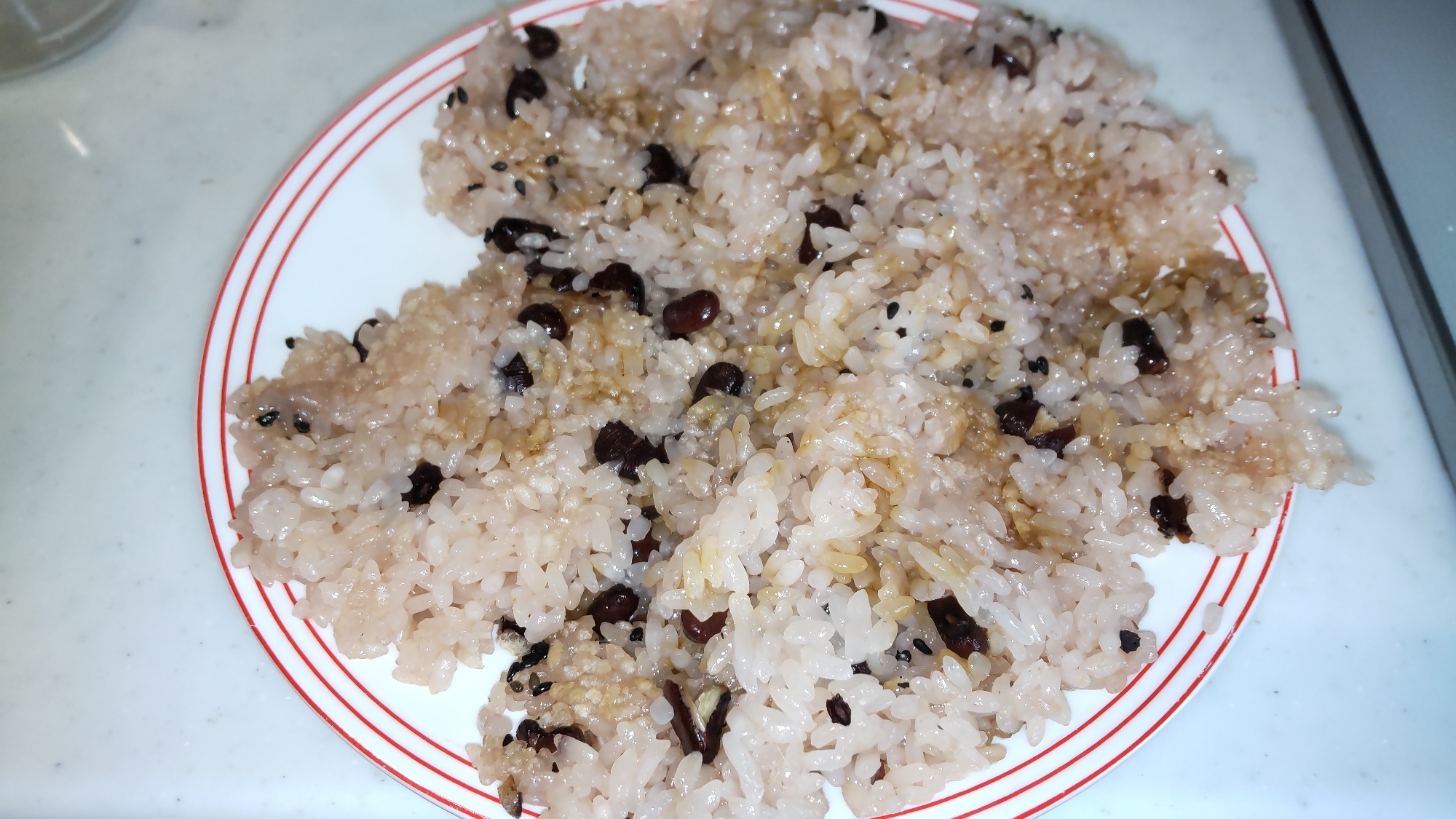 残ったお赤飯で！もちもち焼きお赤飯