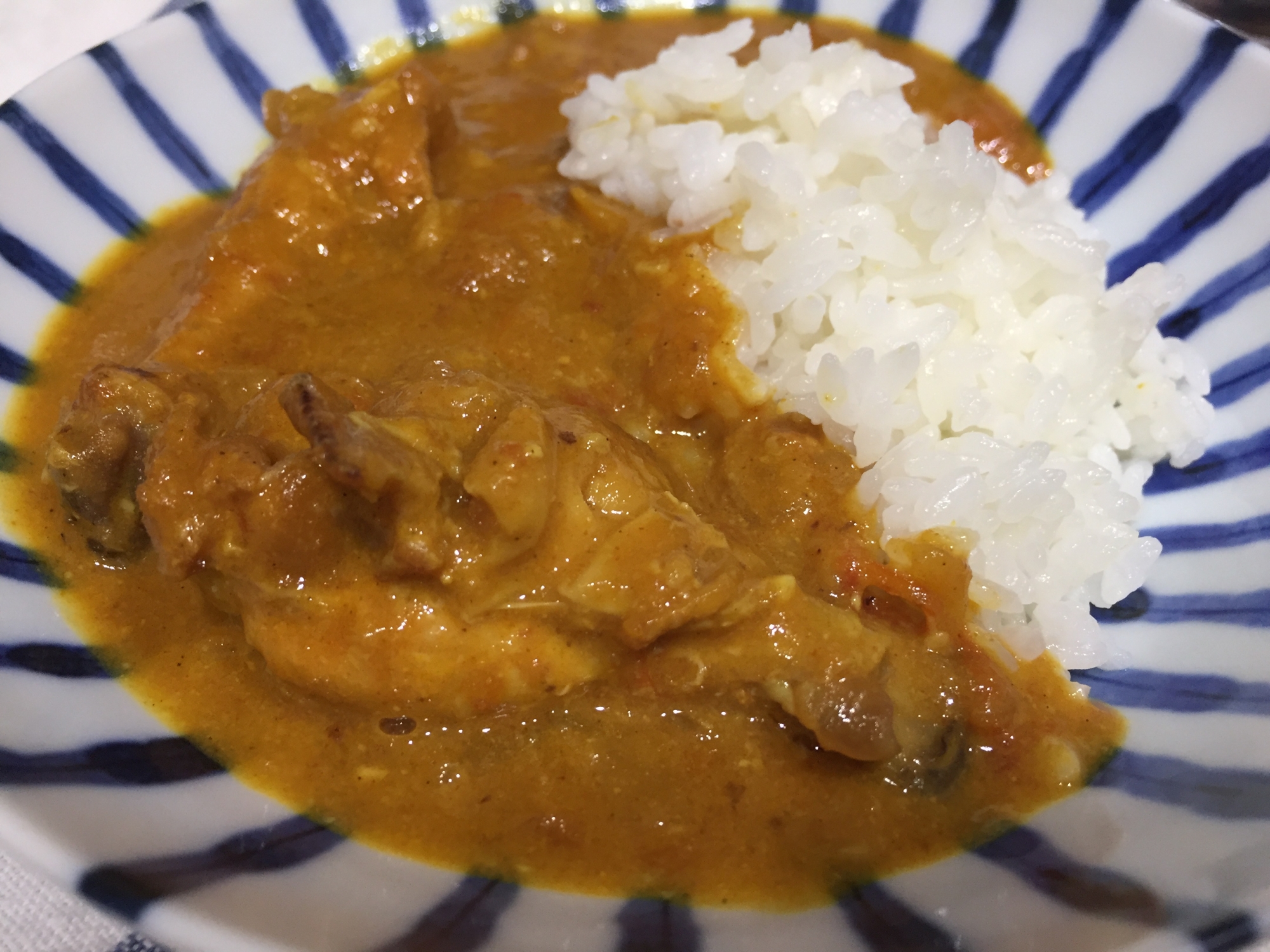 生トマトで作る バターチキンカレー