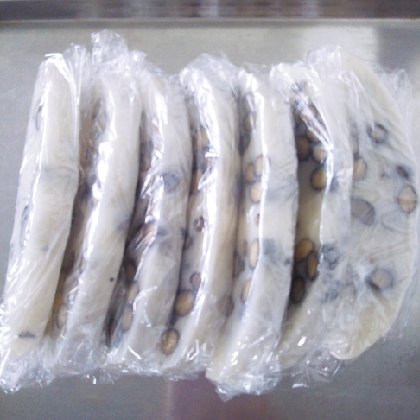 お餅の冷凍保存方法(豆もち、白もち)