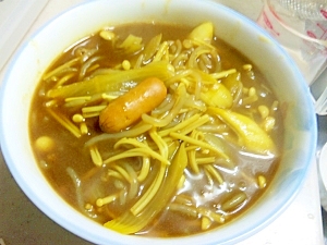 白滝でヘルシー★カレーうどん風