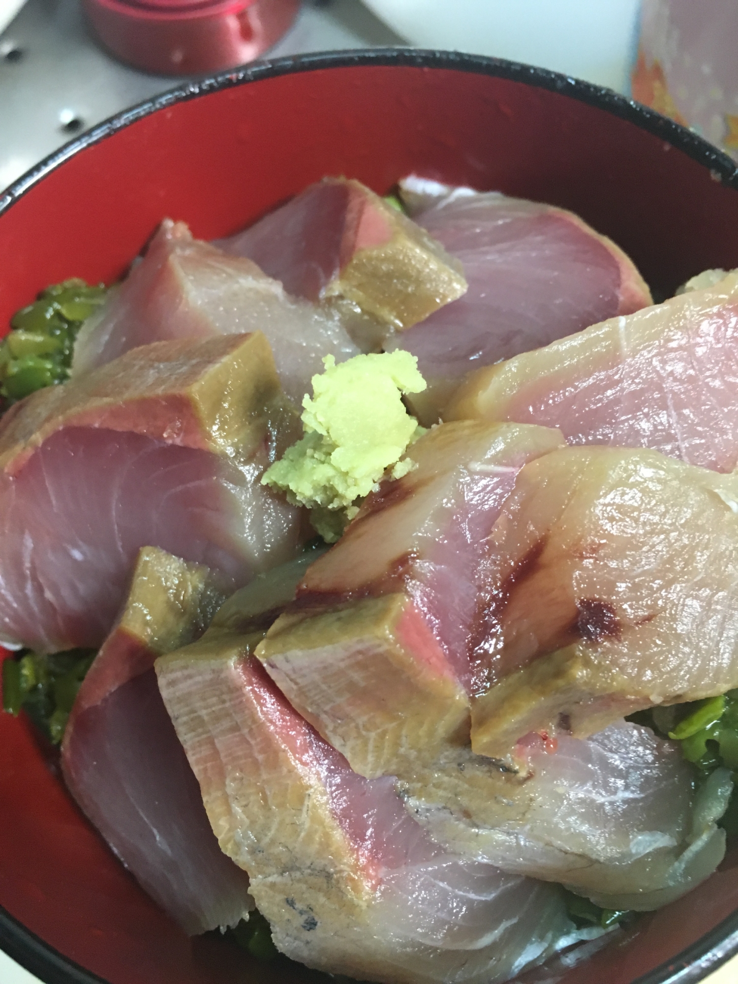 めかぶハマチ丼