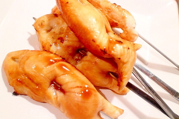 5分でメインディッシュ完成 鶏ささみの串焼き レシピ 作り方 By Seika A 楽天レシピ