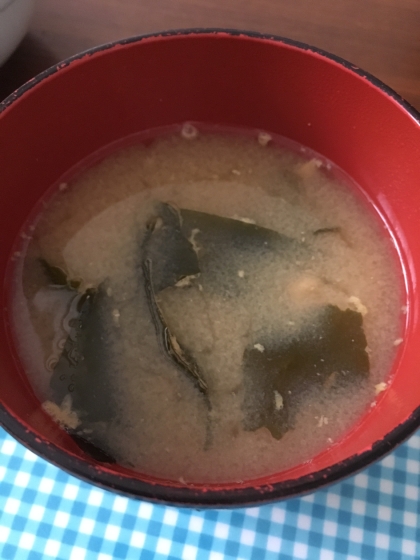 納豆のとろとろお味噌汁♪