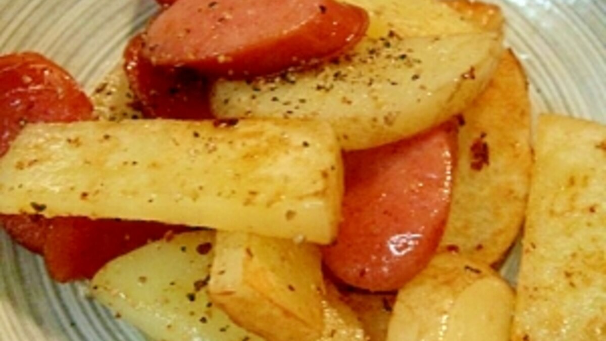 ポテトとソーセージのコンソメ炒め レシピ 作り方 By Pchan2 楽天レシピ ポテトとソーセージのコンソメ炒め レシピ 作り方 By Pchan2 楽天レシピ