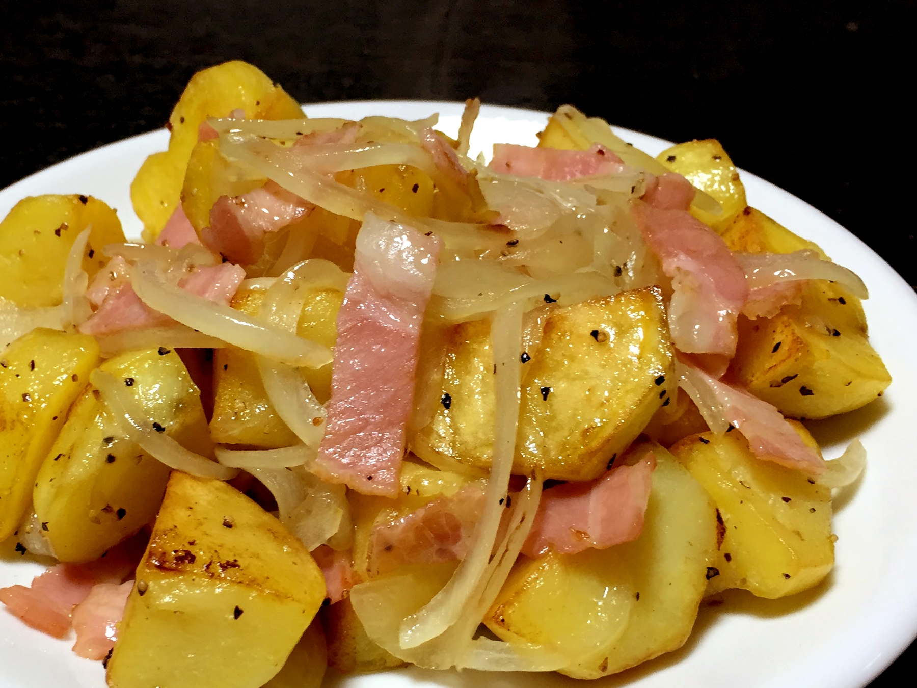 スライスベーコンでジャーマンポテト レシピ 作り方 By あひる課長 楽天レシピ