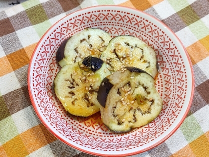 電子レンジで蒸し茄子(ごま砂糖醤油) ナス