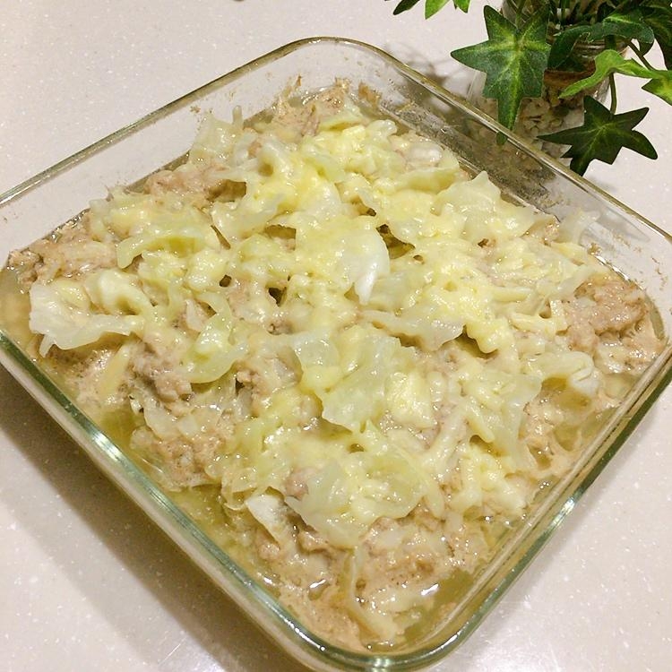 レンジで簡単！巻かないロールキャベツ★*。