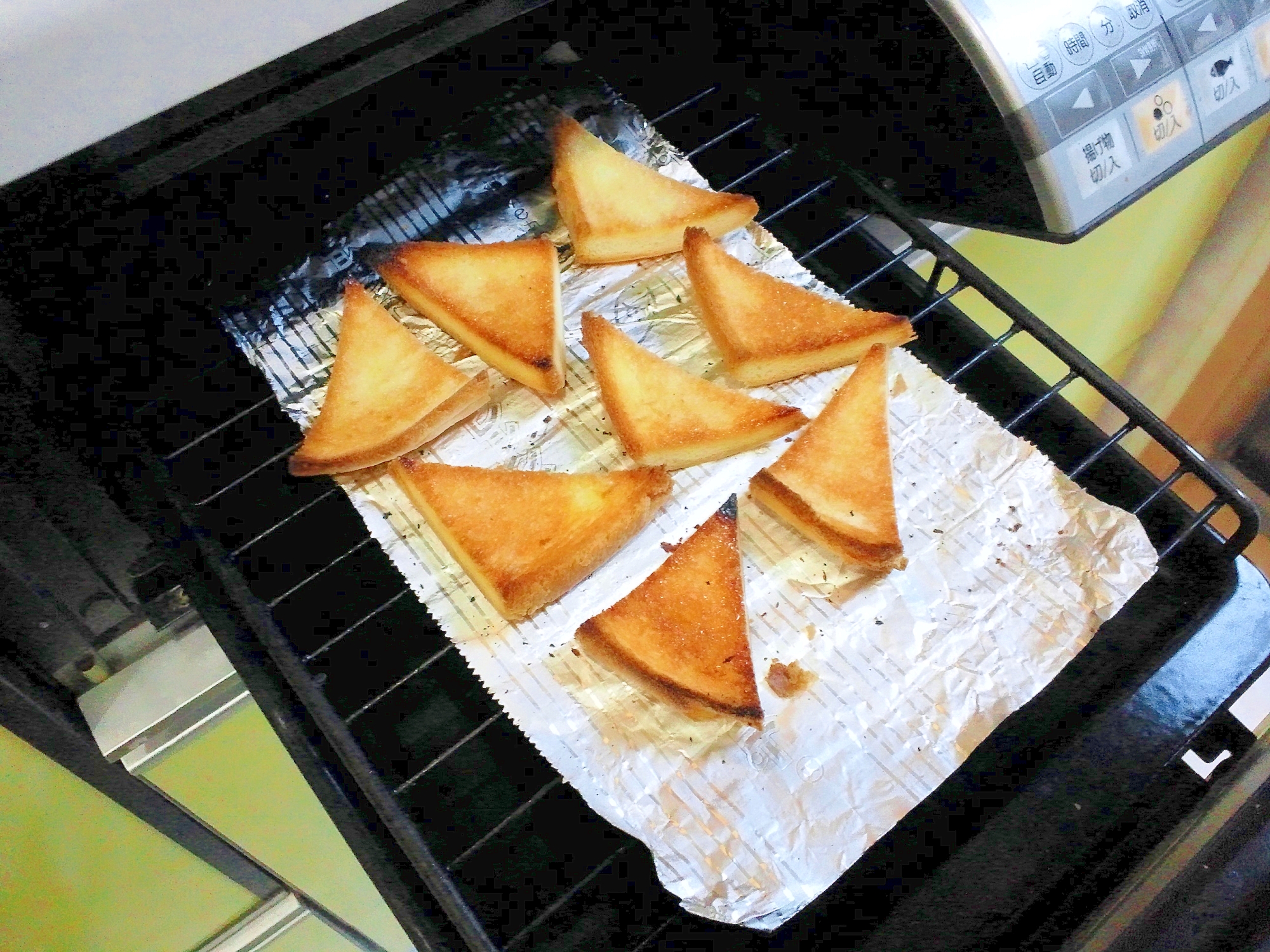 魚焼きグリルで簡単お菓子作り「ラスク」