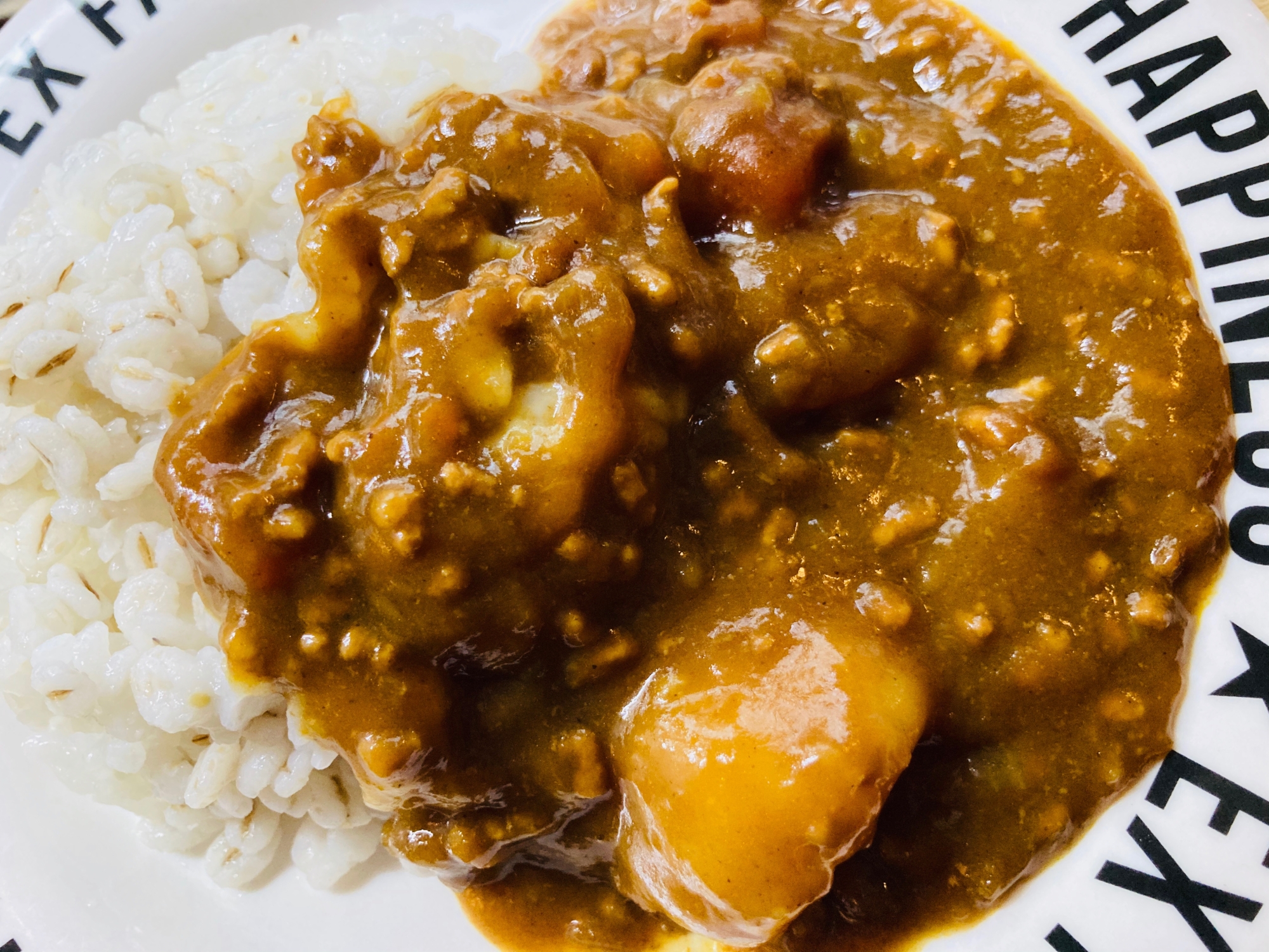 ハーフ＆ハーフ！ハッシュドキーマカレー