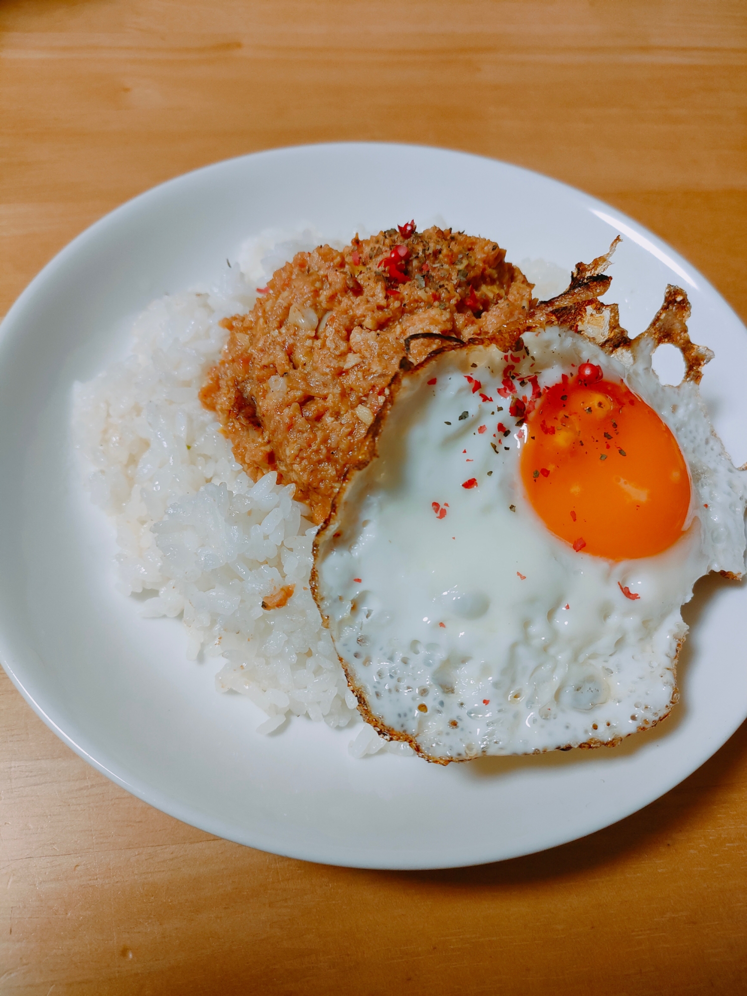 余ったキーマカレーde焼きキーマカレー