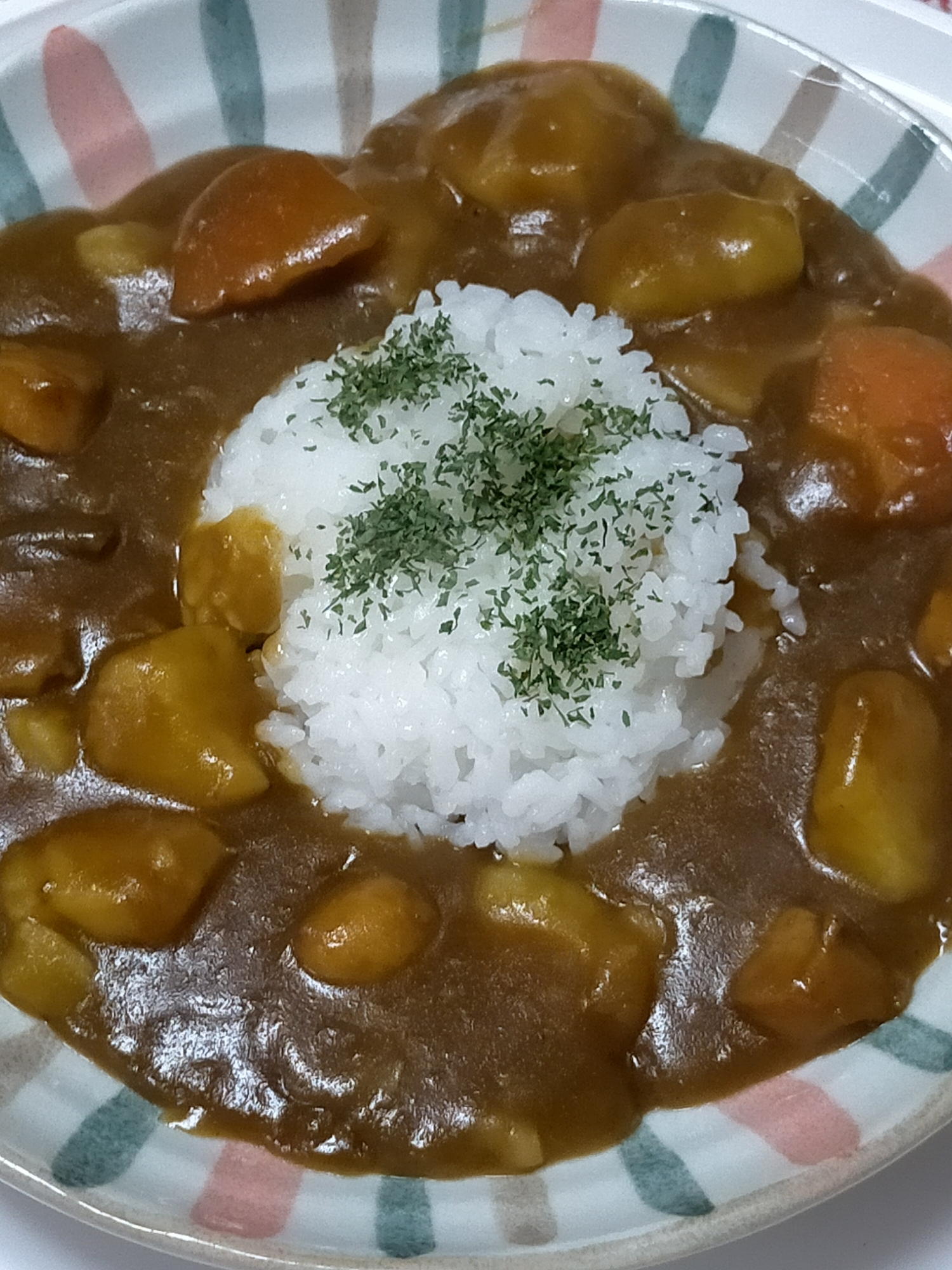 和風ぽとふ♡リメイク☆ウインナーカレー♪パセリ添え