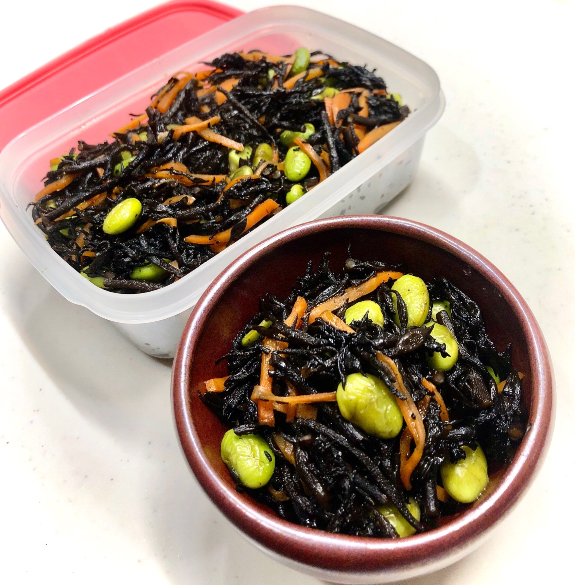 釜上げひじきで作る＊ひじき炒め