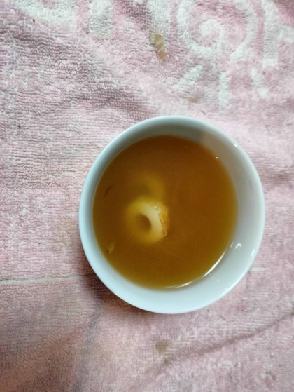 もやし竹輪ねぎの簡単味噌汁