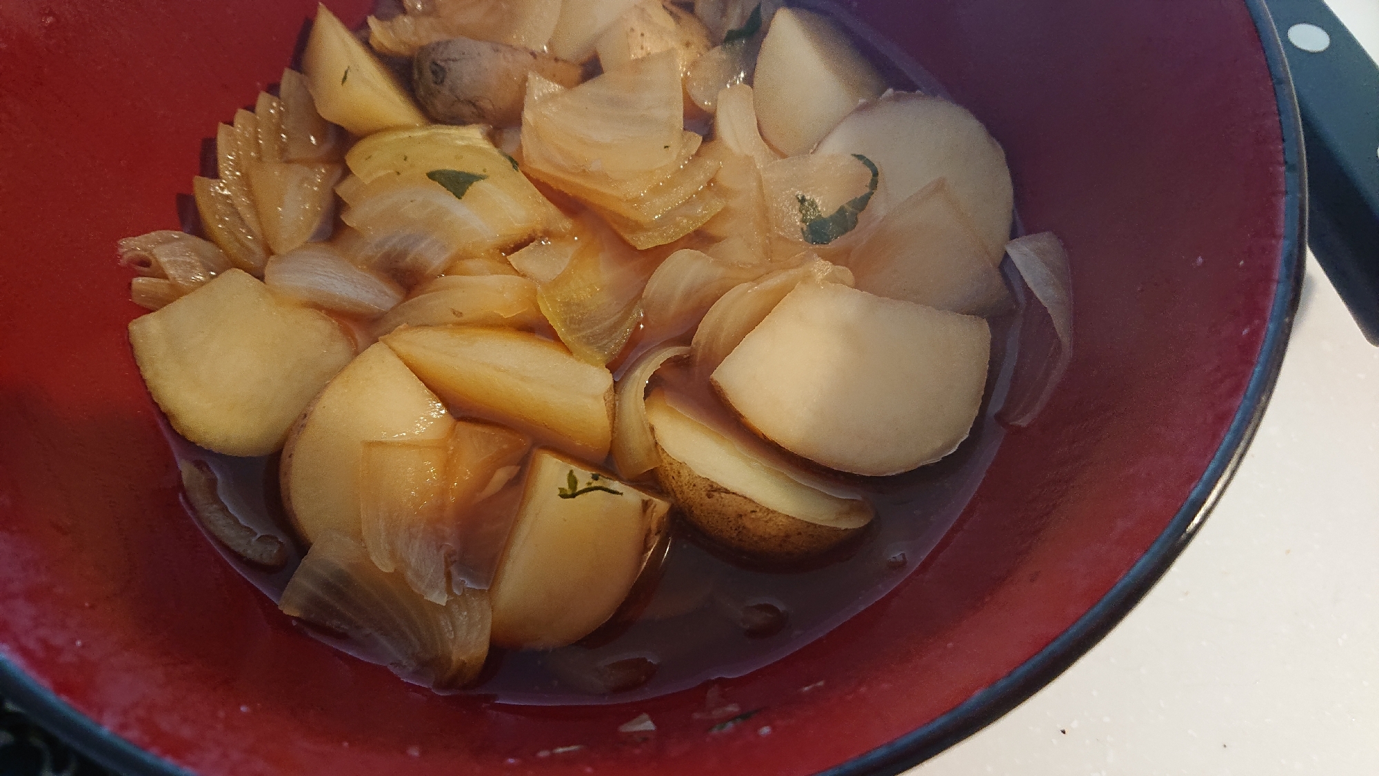 ピリ辛麺つゆじゃが芋煮