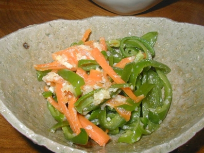 簡単♪にんじんとピーマンの塩麹のきんぴら