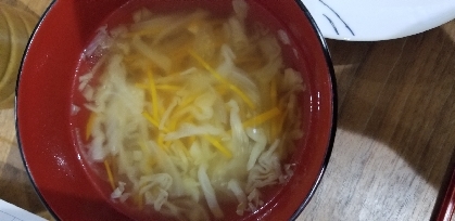ちくわ入り簡単中華スープ