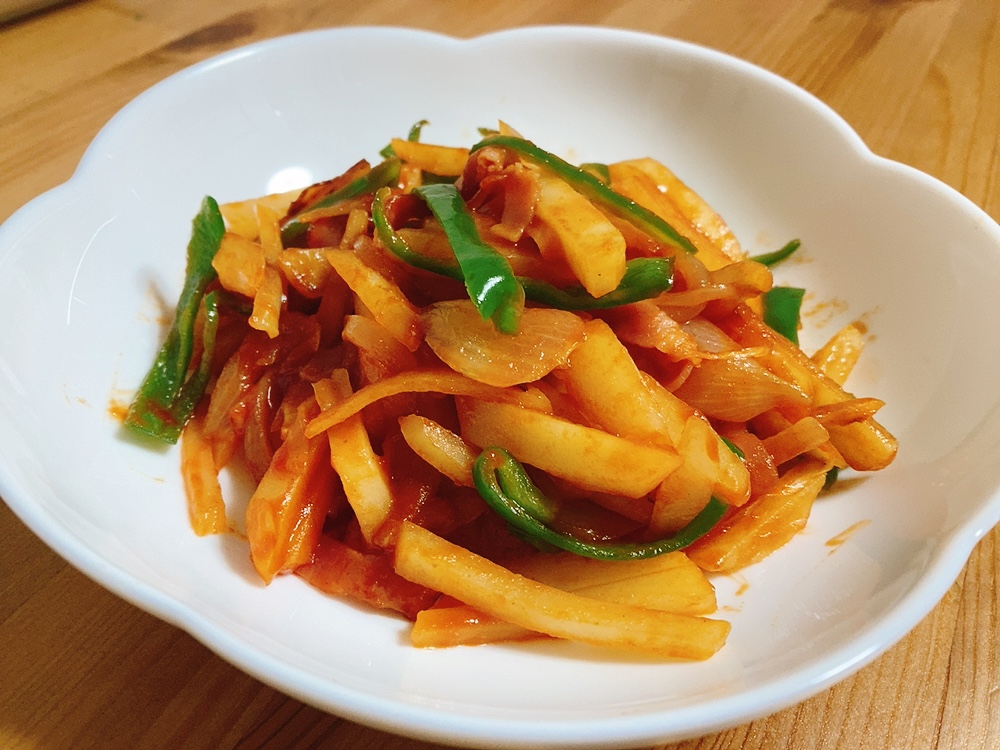 子どもが喜ぶ♪じゃがいものナポリタン風