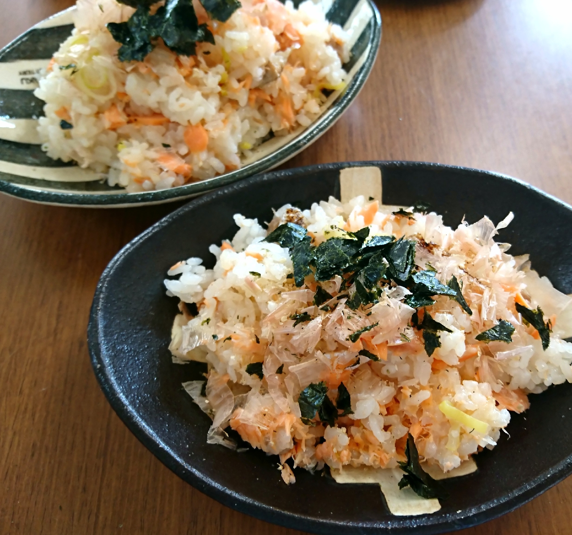 ひと手間で美味しく？鮭の味噌焼き炊き込みご飯