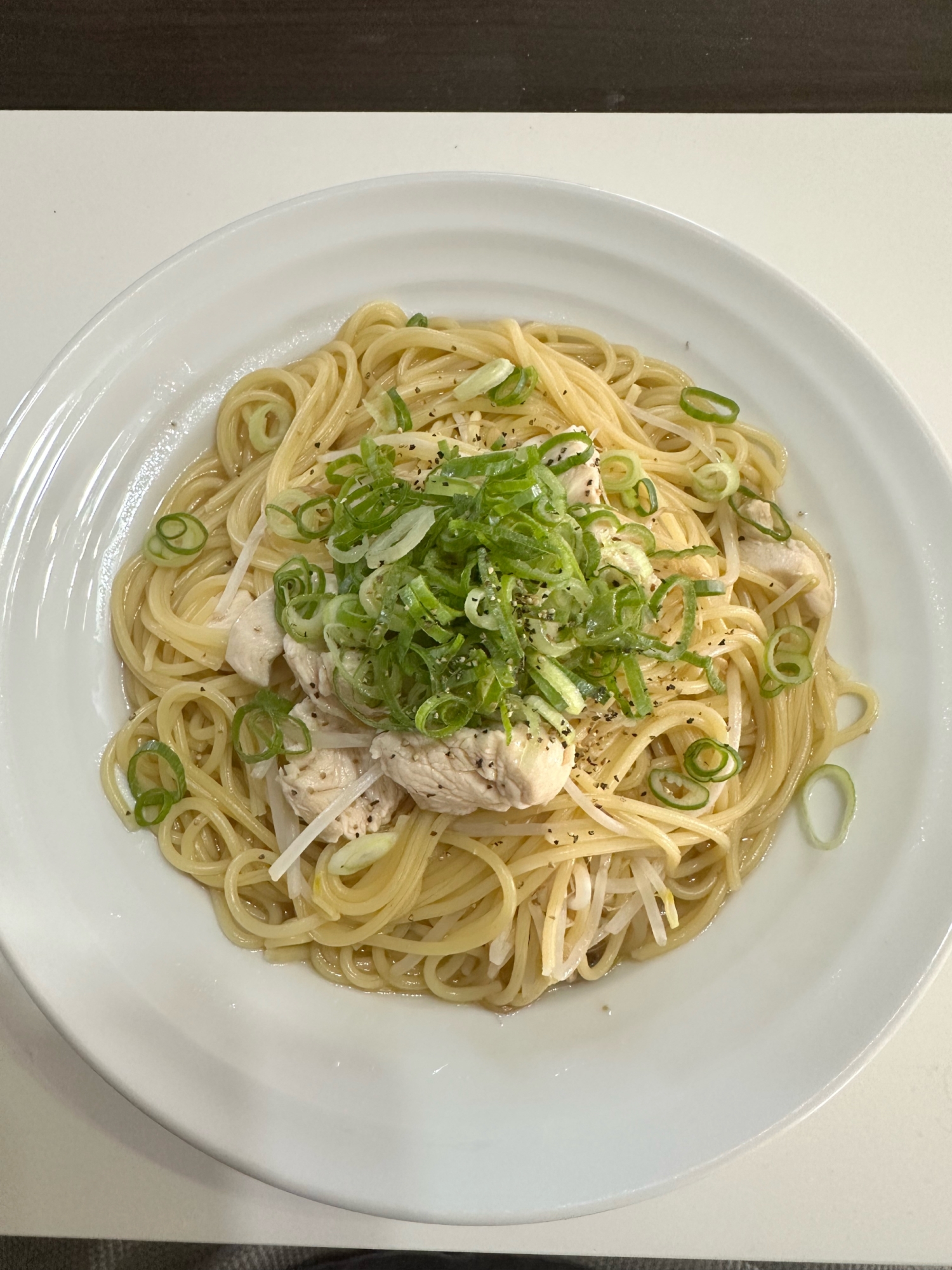 鶏ガララーメン風パスタ