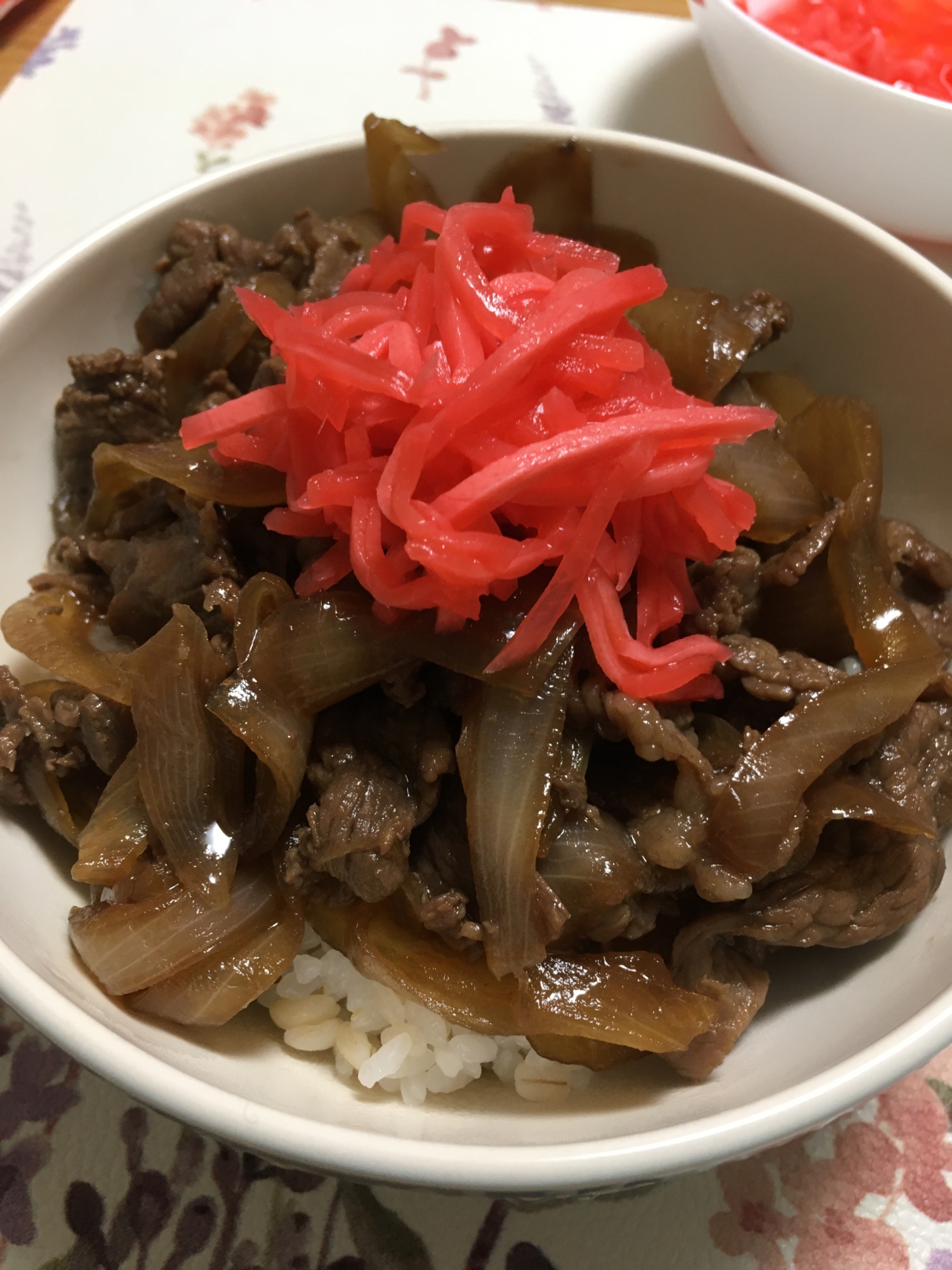 自宅で簡単牛丼