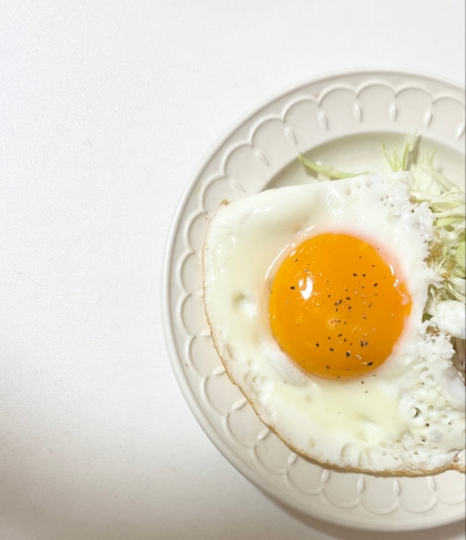 中華風味の目玉焼き