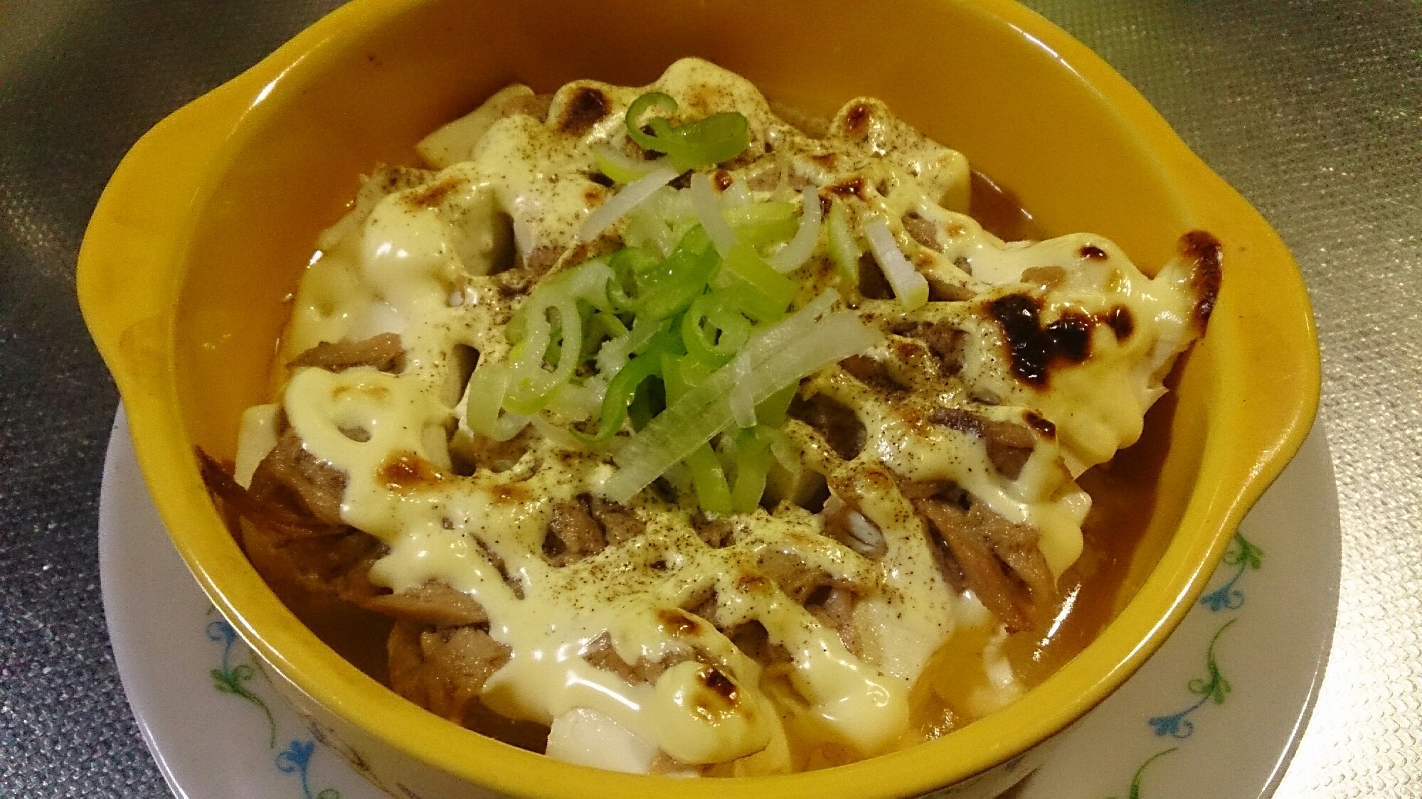 豆腐のツナマヨ焼き